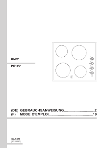 Mode d’emploi Amica KMC 13282 E Table de cuisson