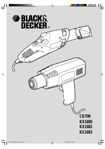 Brugsanvisning Black and Decker CD700 Varmluftpistol