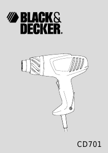 Manuale Black and Decker CD701 Pistola ad aria calda