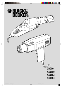 Manuale Black and Decker KX1683 Pistola ad aria calda