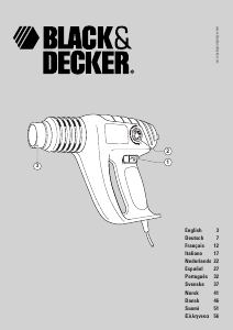 Bedienungsanleitung Black and Decker KX1800 Heissluftpistole