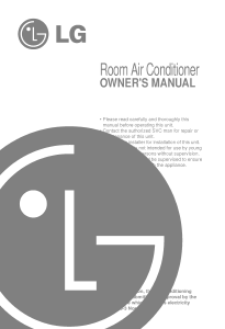 Manual LG LS-K2468EL Air Conditioner
