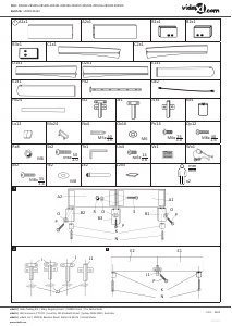 Manual vidaXL 285496 Estrutura de cama