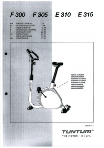 Mode d’emploi Tunturi E310 Vélo d’appartement