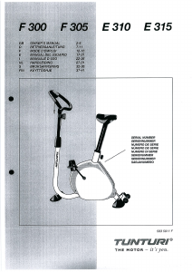 Manual de uso Tunturi E315 Bicicleta estática