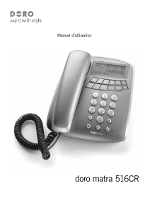 Mode d’emploi Doro Matra 516CR Téléphone