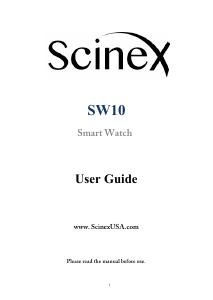 Manual Scinex SW10 Smart Watch