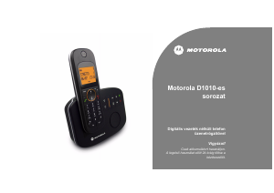 Használati útmutató Motorola D1010-es Vezeték nélküli telefon