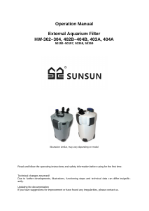 Handleiding Sunsun HW-302 Aquariumfilter