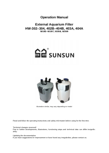 Manual Sunsun HW-403A Aquarium Filter
