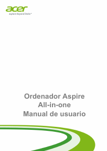 Manual de uso Acer Aspire C20-820 Computadora de escritorio
