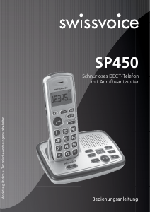 Bedienungsanleitung Swissvoice SP450 Schnurlose telefon