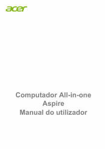 Manual Acer Aspire C20-830 Computador de secretária