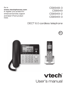 Handleiding Vtech CS6949-2 Draadloze telefoon