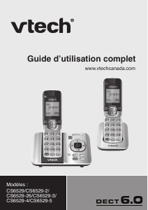 Mode d’emploi Vtech CS6529 Téléphone sans fil