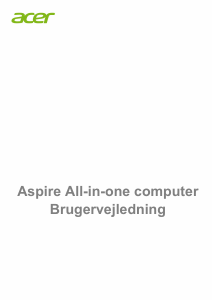 Brugsanvisning Acer Aspire C22-860 Stationær computer