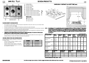 Manuale Whirlpool GMR 7511/IXL Piano cottura