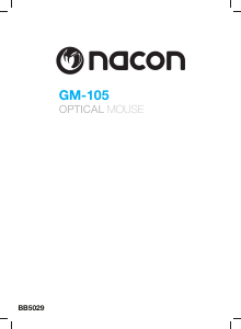 Manual de uso Nacon GM-105 Ratón