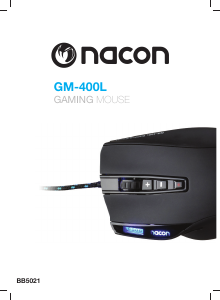 Manual de uso Nacon GM-400L Ratón