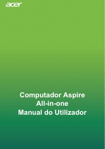 Manual Acer Aspire C22-960 Computador de secretária