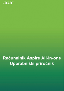 Priročnik Acer Aspire C22-960 Namizni računalnik