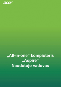 Vadovas Acer Aspire C22-962 Stalinis kompiuteris