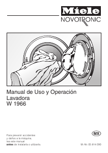 Manual de uso Miele W 1966 Lavadora