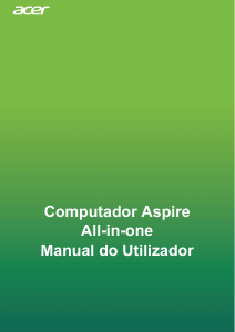 Manual Acer Aspire C22-962 Computador de secretária