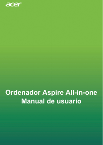 Manual de uso Acer Aspire C22-962 Computadora de escritorio