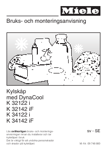 Bruksanvisning Miele K 34142 iF Kylskåp