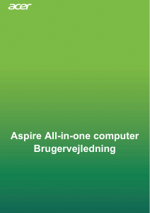 Brugsanvisning Acer Aspire C22-963 Stationær computer