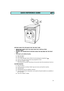 Manual Whirlpool AWM 307/3 Washing Machine