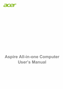 Manual Acer Aspire C24-710S Desktop Computer