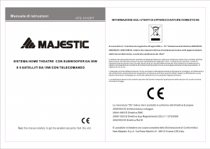 Manuale Majestic HTS 511OPT Sistema home theater