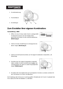 Bedienungsanleitung Kryptonite Kryptoflex 815 Combo Fahrradschloss