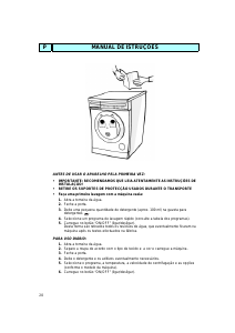 Manual Whirlpool AWM 560/3 Máquina de lavar roupa