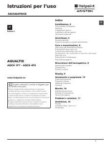 Manuale Hotpoint-Ariston AQC9 1F7 Aqualtis Asciugatrice