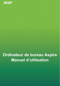 Mode d’emploi Acer Aspire TC-866 Ordinateur de bureau