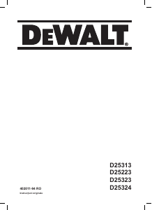 Manual DeWalt D25323 Ciocan rotopercutor