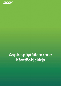 Käyttöohje Acer Aspire TC-895 Pöytätietokone