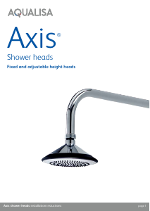 Manual Aqualisa Axis Shower Head