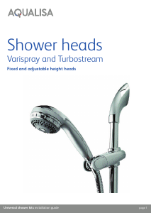 Manual Aqualisa Turbostream Shower Head