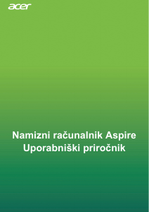 Priročnik Acer Aspire XC-885 Namizni računalnik