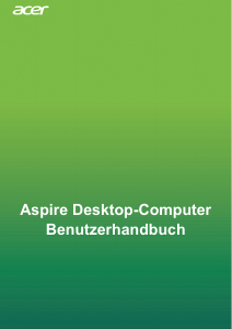 Manual Acer Aspire XC-886 Computador de secretária