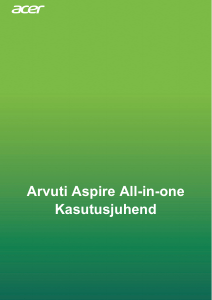 Kasutusjuhend Acer Aspire Z24-891 Lauaarvuti