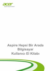 Kullanım kılavuzu Acer Aspire ZC-106 Masaüstü bilgisayar