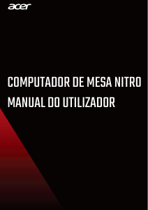 Manual Acer Nitro GX50-600 Computador de secretária