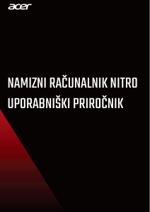 Priročnik Acer Nitro GX50-600 Namizni računalnik