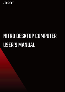 Handleiding Acer Nitro N50-100 Desktop