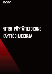 Käyttöohje Acer Nitro N50-100 Pöytätietokone